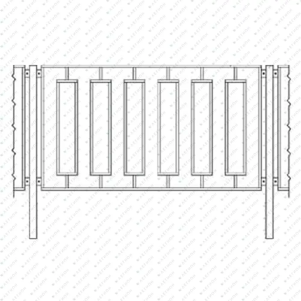Пешеходное (перильное) ограждение ПО11