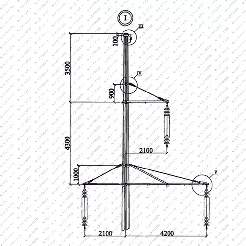 Многогранная опора ПМ110-1
