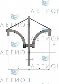 К46-0,6-0,6-1-5 кронштейн однорожковый