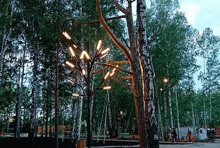 Осветительные системы "Крона-LED" <br />
парк Культуры и Отдыха г. Верхняя Пышма